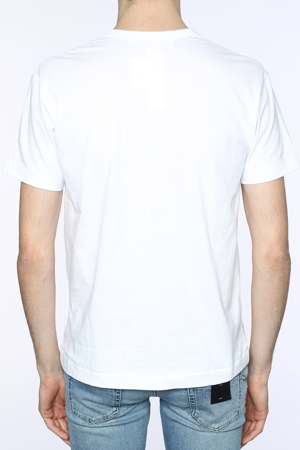 White Printed T-shirt with patch Comme des Garçons Play